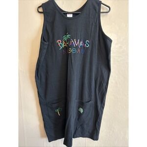 Sportswear Brand Bahamas Nassu Black Bathing‎ suit Coverup Dress XXL